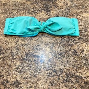Women’s Victoria secret bikini top only size small color is teal